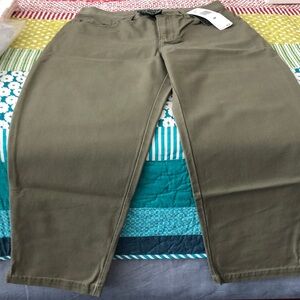 Lauren Ralph Lauren olive green pants, NWT in size 4P, high waisted